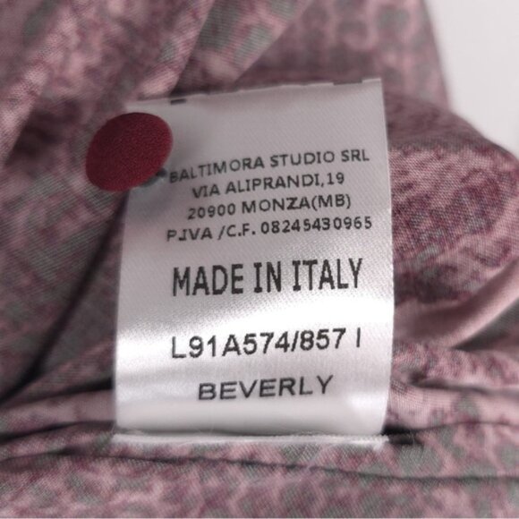 NWT ANDAMANE BEBERLY Wrap Midi Dress Red Python Print MADE IN ITALY 🇮🇹 Size XS - Picture 14 of 16